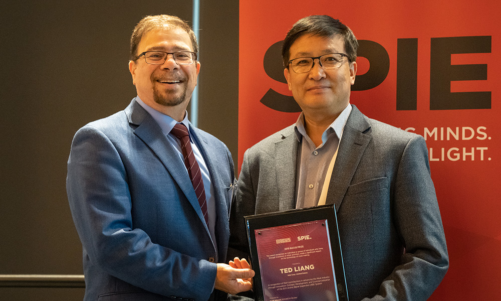 Award recipient at Optics + Optoelectronics 