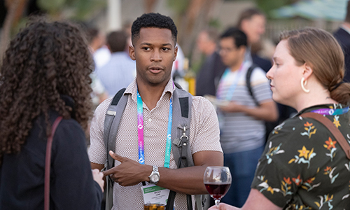 Attendees at a SPIE Optics + Photonics member event