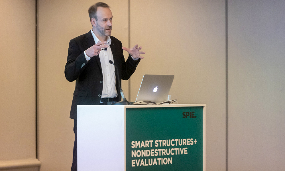 Speaker at technical conference at SPIE Smart Structures + NDE