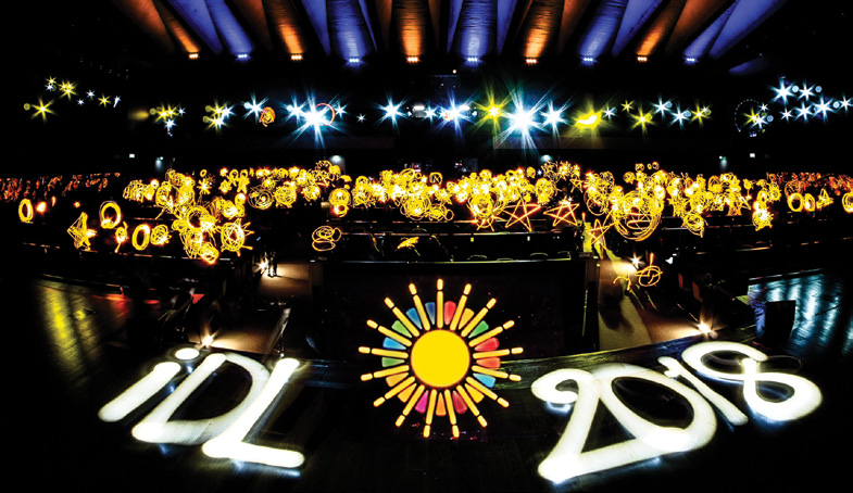 A group light painting from the International Day of Light in Paris.