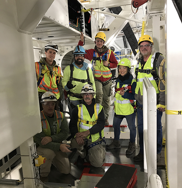 Sueoka's team was installing the optical system into the DKIST telescope. 