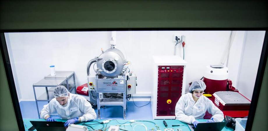 Researchers at the NanoSatLab of the Polytechnic University of Catalonia 