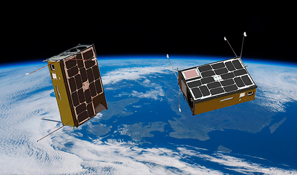 Recreation of two FSSCat CubeSats