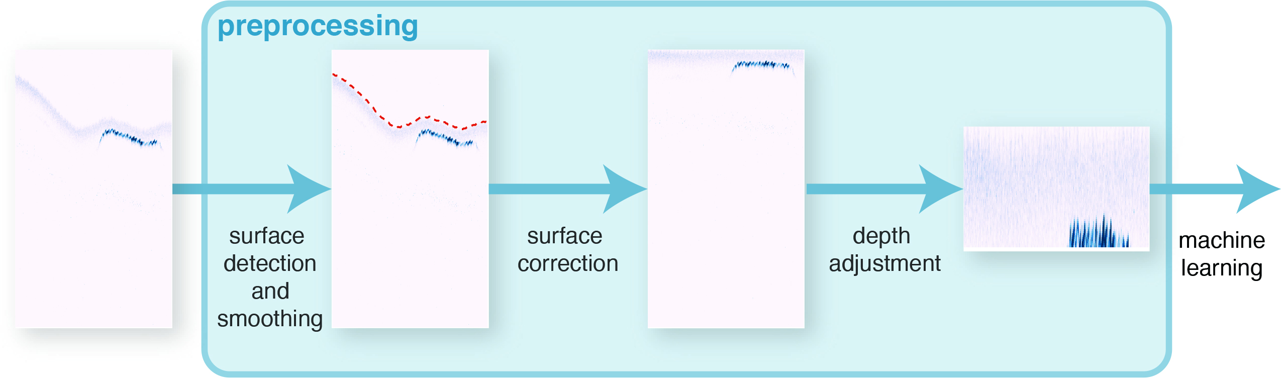 Data preprocessing overview for lidar data analysis for fishery surveys