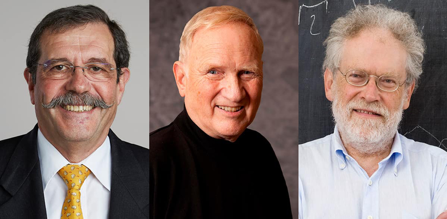 Winners of the 2022 Nobel Prize for Physics: Alain Aspect, John F Clauser and Anton Zeilinger.