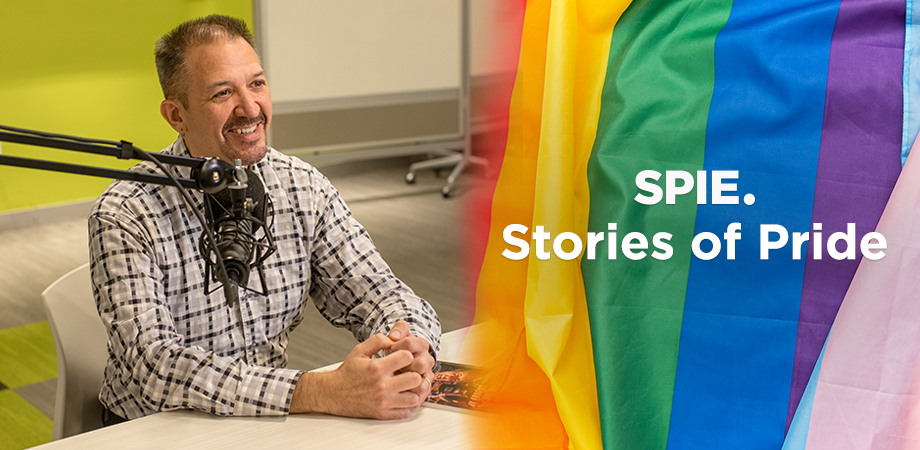 Damon Diehl in SPIE Stories of Pride-branded image