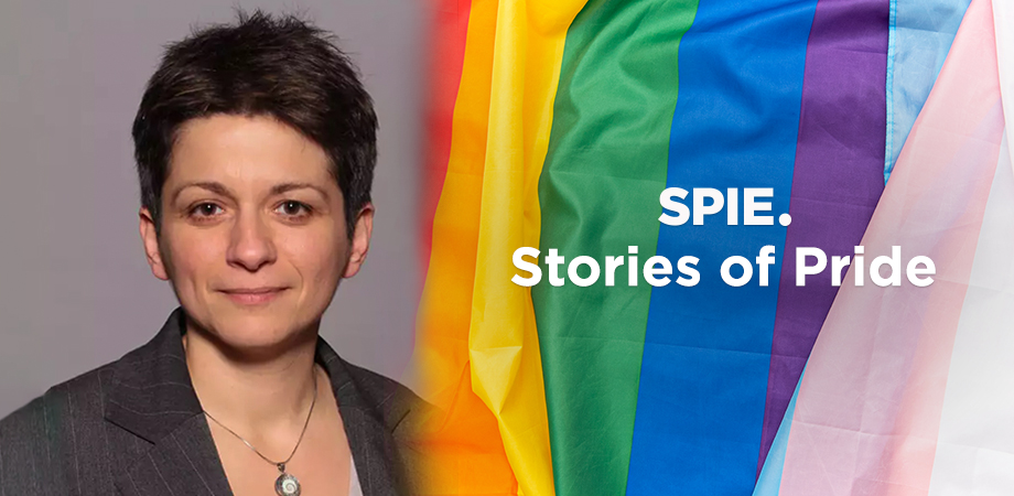 Despina Kontos in SPIE Stories of Pride-branded image