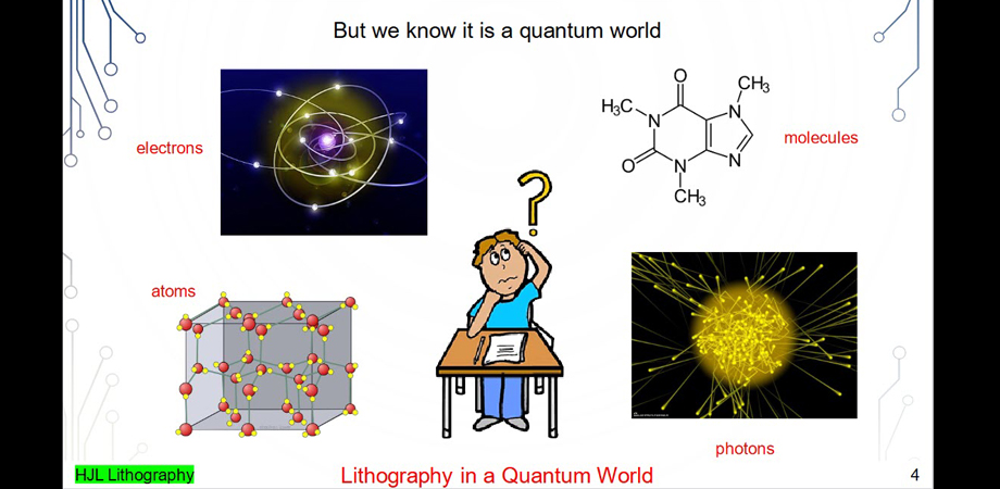 A slide from Gregory Denbeaux's talk on EUV resist chemical stochastics at 2023 Advanced Lithography + Patterning.