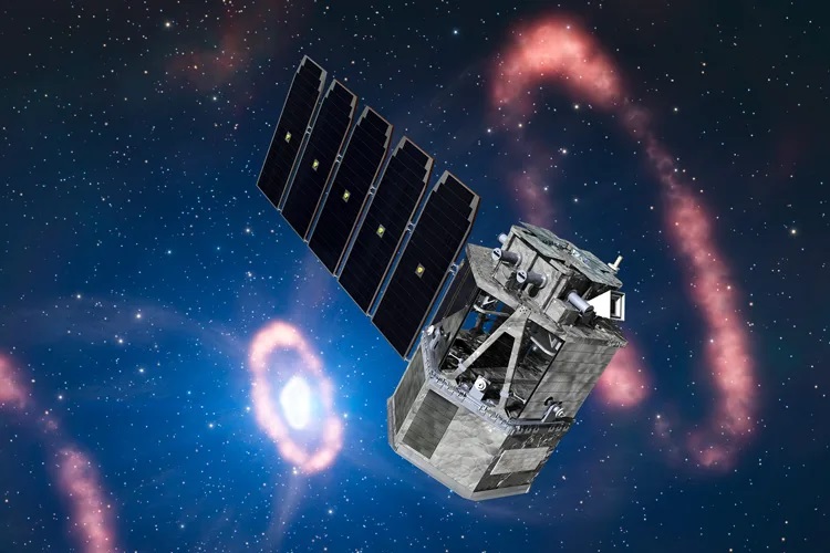 An artist’s concept of the COSI gamma ray telescope