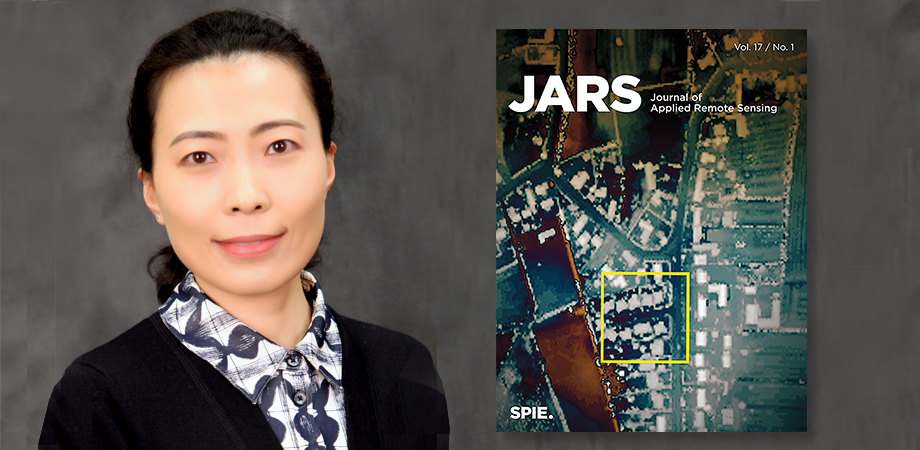 Qian (Jenny) Du, of Mississippi State University, and a cover image of SPIE's Journal of Applied Remote Sensing (JARS).
