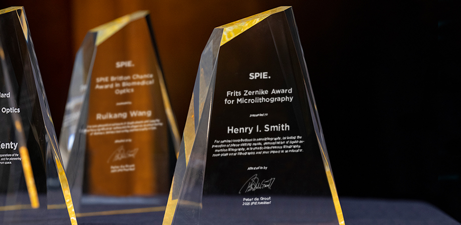 Award reflecting that Henry I. Smith is the 2025 recipient of the SPIE Frits Zernike Award for Microlithography.