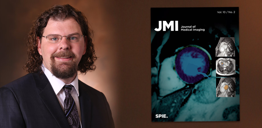 Bennett A. Landman, newly appointed Editor-in-Chief of the Journal of Medical Imaging, and a recent journal cover. 