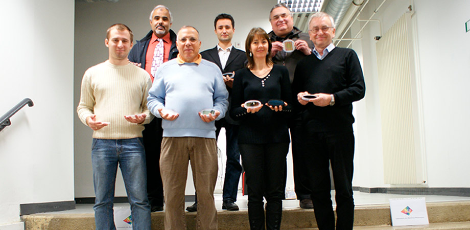 Patrick Meyrueis, back row, right, with 2010's Giant Photoconversion team and their Solar 21 project.