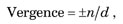 Vergence Equation