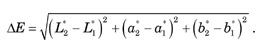 Color Difference Equation